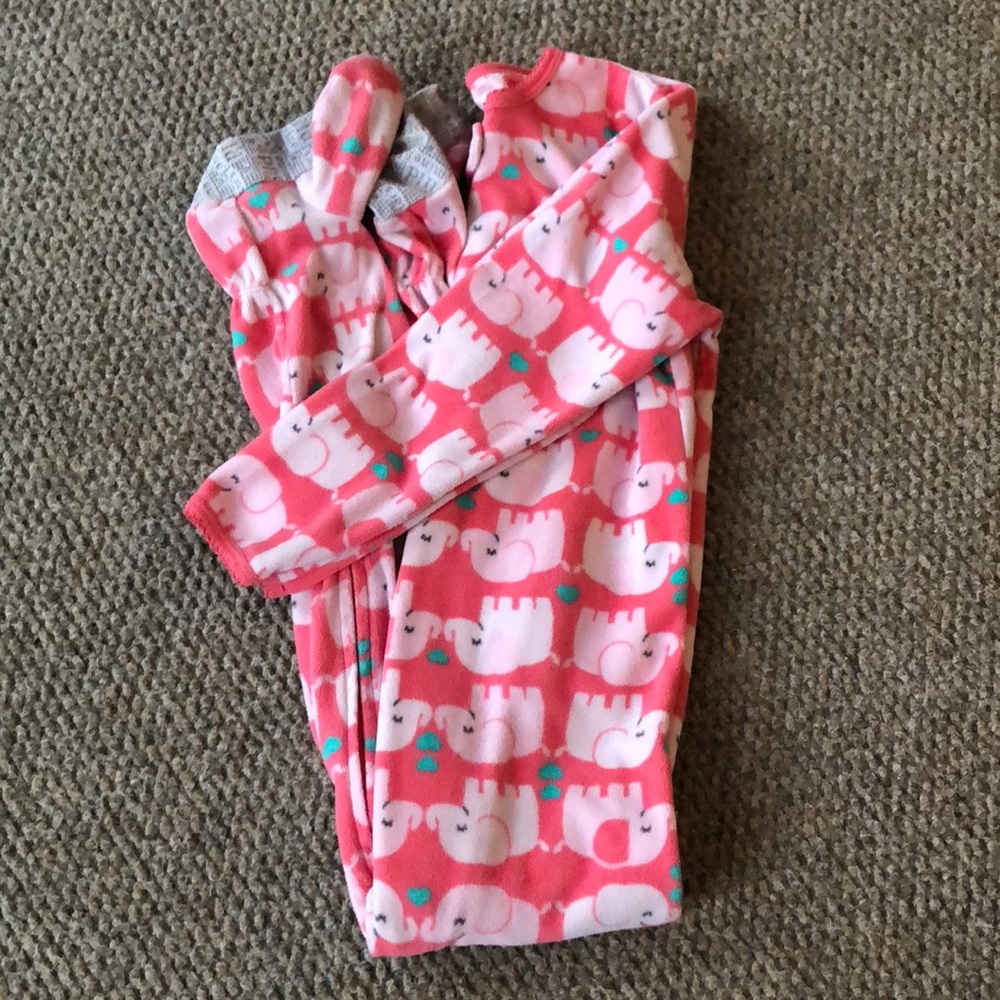 Elephant 🐘 footsie pjs girls 5t